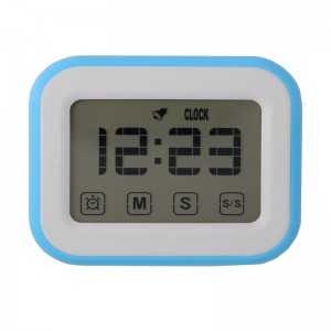 Tela de toque 24 Horas Medidor de Alarme segundo Relógio Temporizador com Ímã de Parede Pendurado Temporizador Portátil