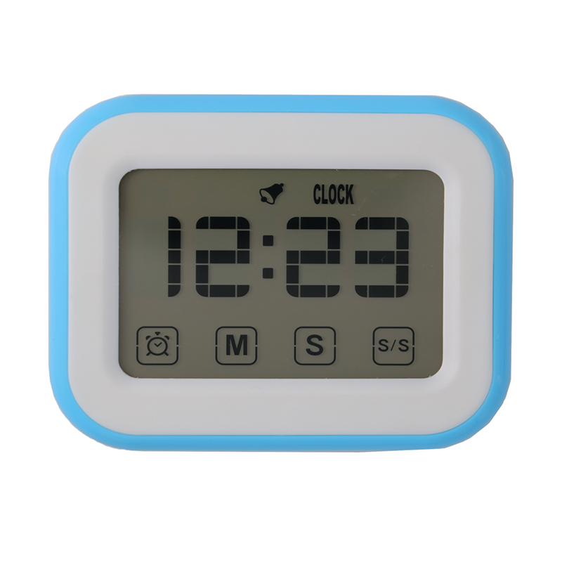 Tela de toque 24 Horas Medidor de Alarme segundo Relógio Temporizador com Ímã de Parede Pendurado Temporizador Portátil